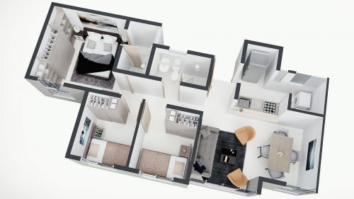 apartamentos en venta toledo plano isométrico